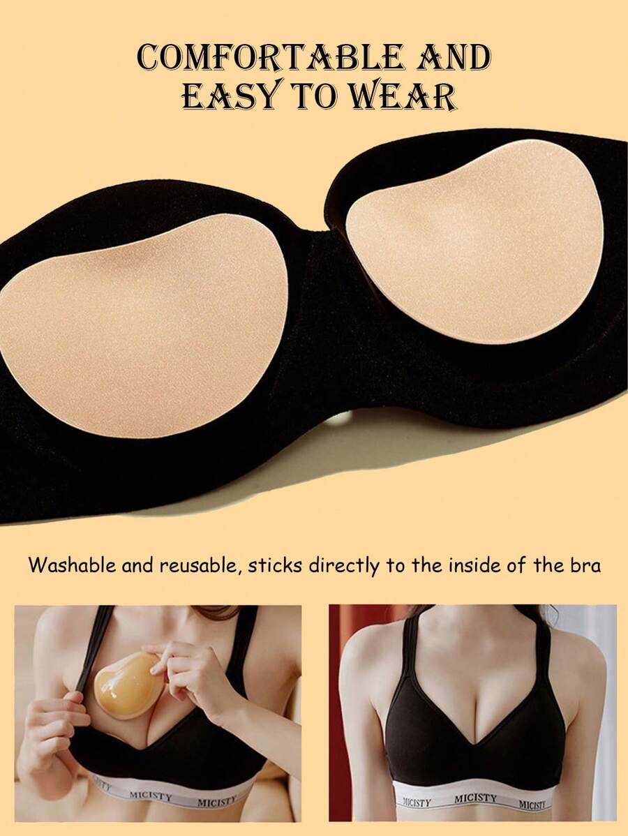 Push Up Bra Silicone - Silicone Sticky Bra Pads Push Up