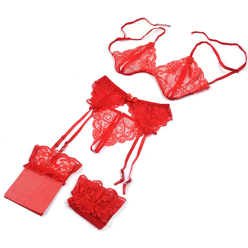 1 Set Women's Lace Lingerie, S – Sheer Bra Lace recenzja i cena