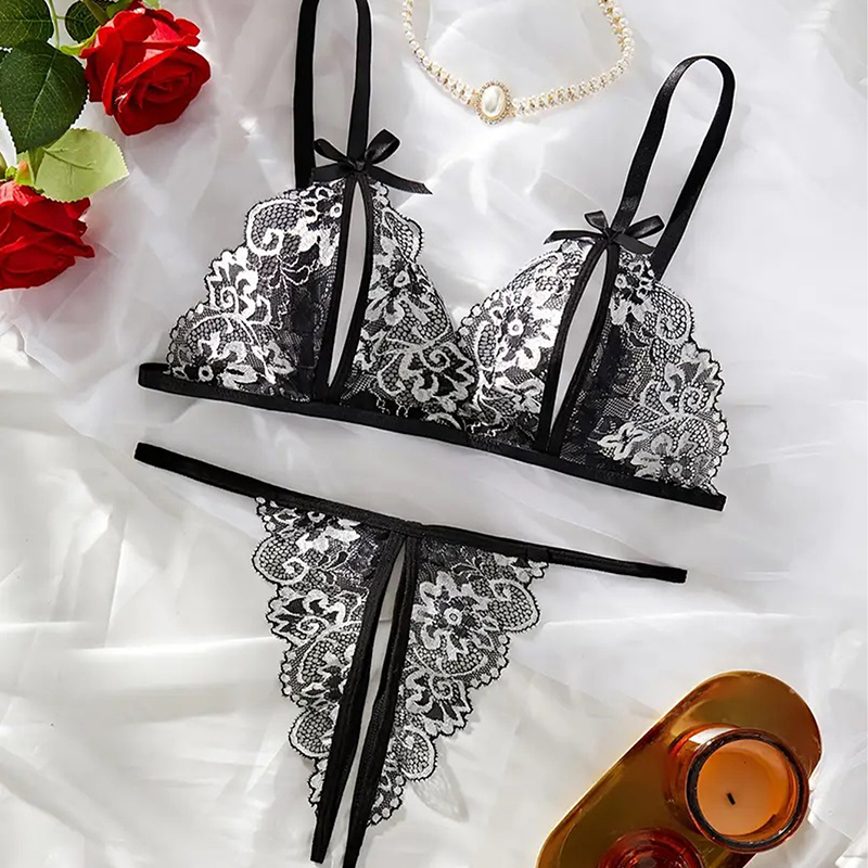Black Hot Crotchless Sexy Wome – Sheer Bra Lace recenzja i cena