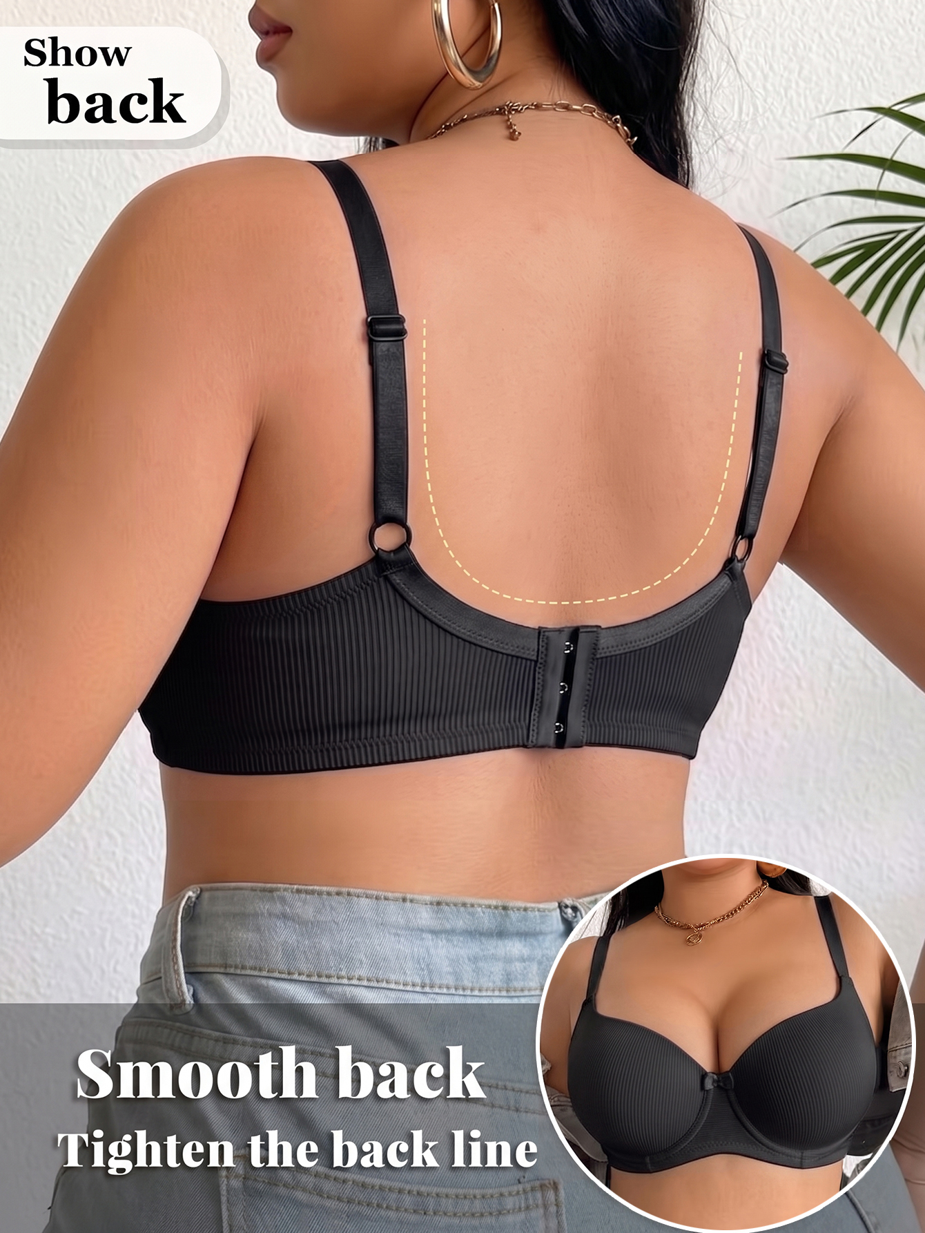 Plus Size Anti-Sagging Women B – Underwire Bra Padded recenzja i cena
