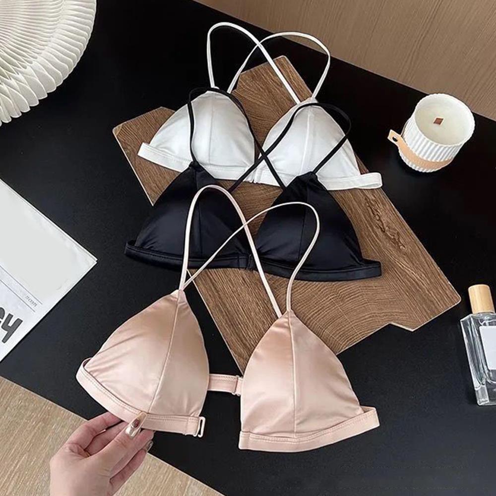 Sexy Satin Front Closure Bras  – Underwire Bra Padded recenzja i cena