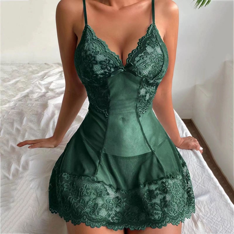 Sensual Lace & Tulle Sleepwear – Lace Bralette Set recenzja i cena