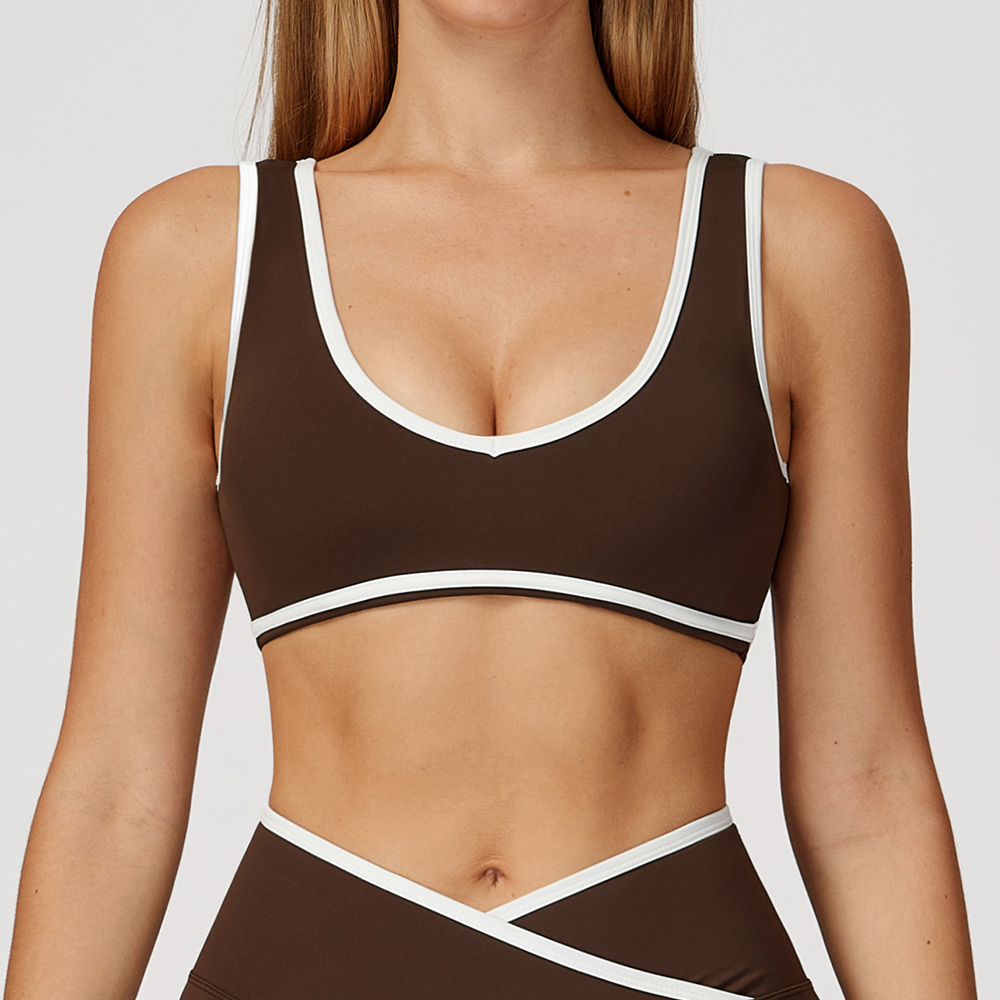 V-Neck Sports Bra Women Top Pu – Minimizer Bra Women recenzja i cena