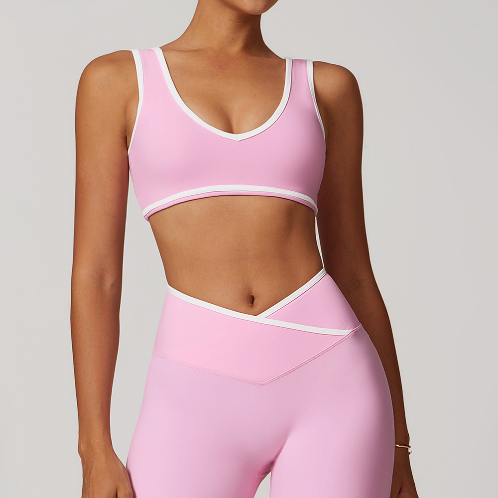 V-Neck Sports Bra Women Top Pu – Minimizer Bra Women recenzja i cena