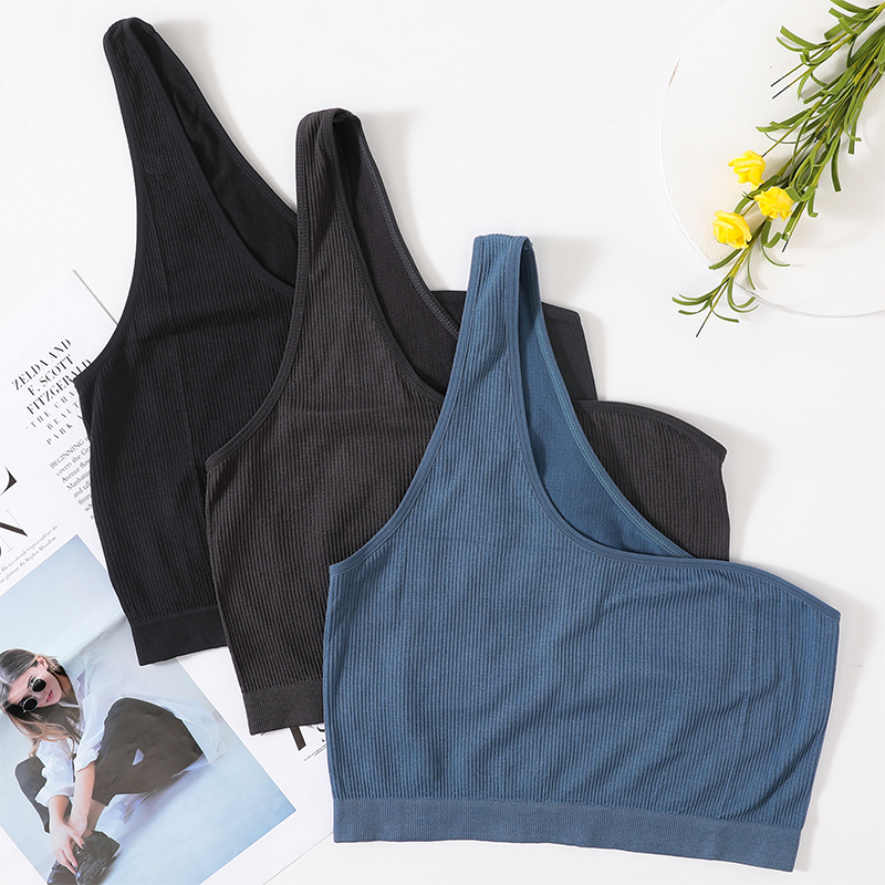 One Shoulder Tank Tops Women S – T Shirt Bra Seamless recenzja i cena