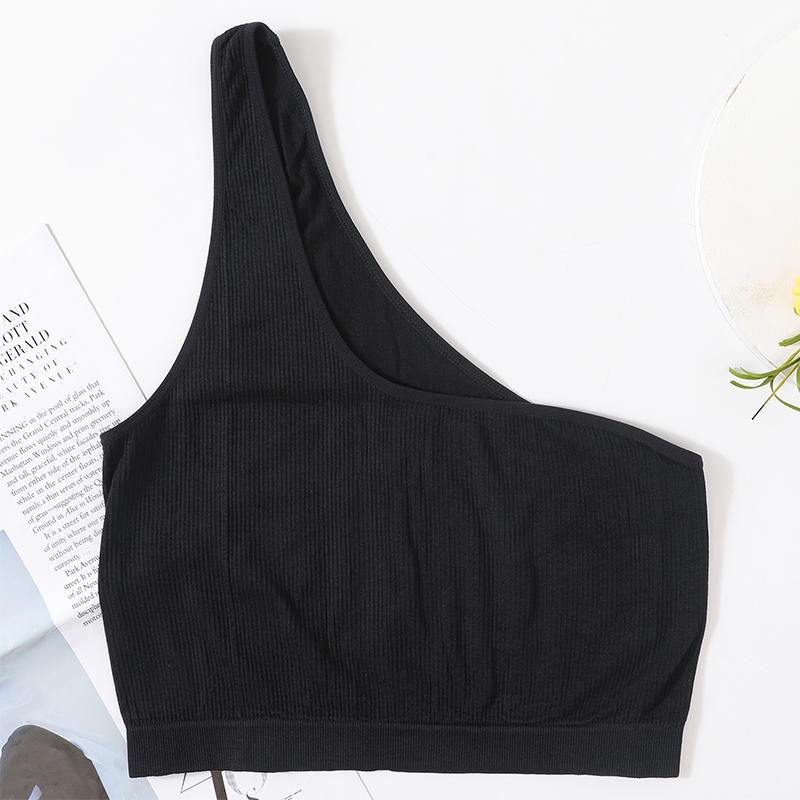 One Shoulder Tank Tops Women S – T Shirt Bra Seamless recenzja i cena
