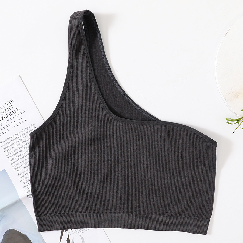 One Shoulder Tank Tops Women S – T Shirt Bra Seamless recenzja i cena