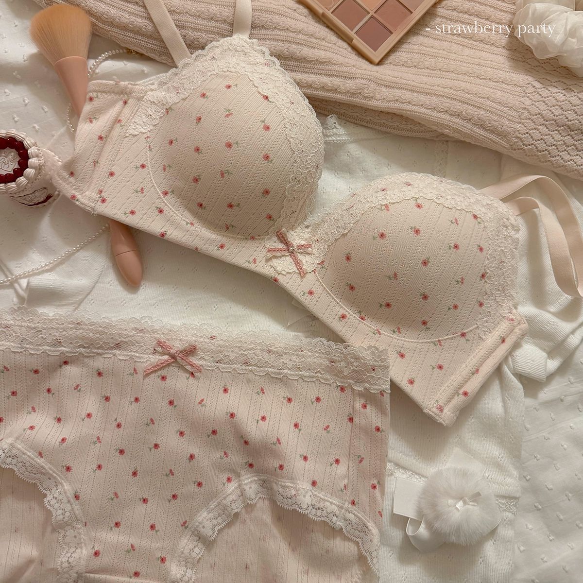 Teenage Sexy Lace Floral Bra S – Cotton Bra Everyday recenzja i cena