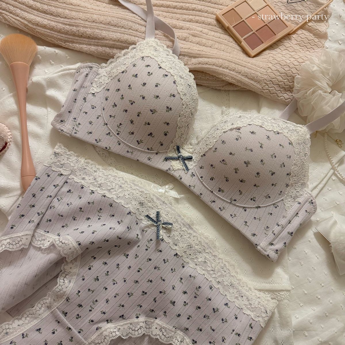 Teenage Sexy Lace Floral Bra S – Cotton Bra Everyday recenzja i cena