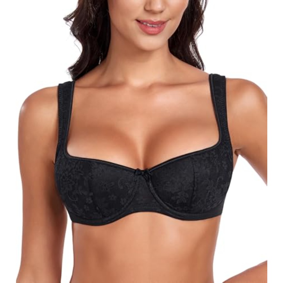 DotVol Women's Lightly Padded  – Demi Bra Balconette recenzja i cena