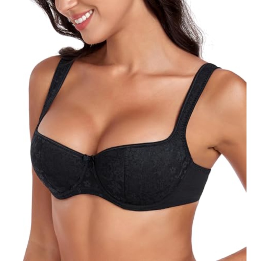 DotVol Women's Lightly Padded  – Demi Bra Balconette recenzja i cena