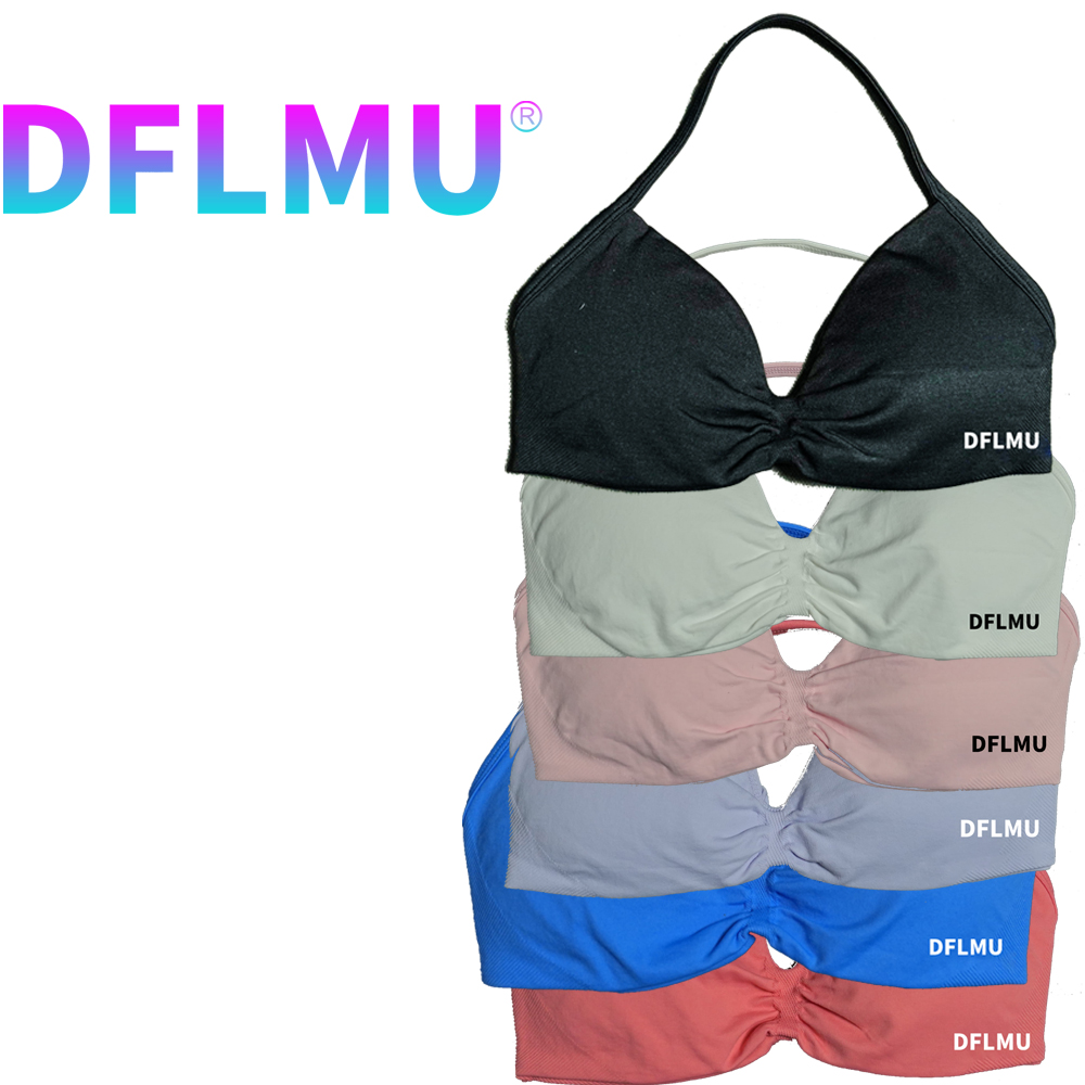 DFLMU Women Halter Sports Bra  – Underwire Bra Padded recenzja i cena
