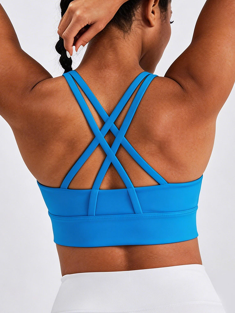 New Women's Solid Color High I – Sports Bra Racerback recenzja i cena