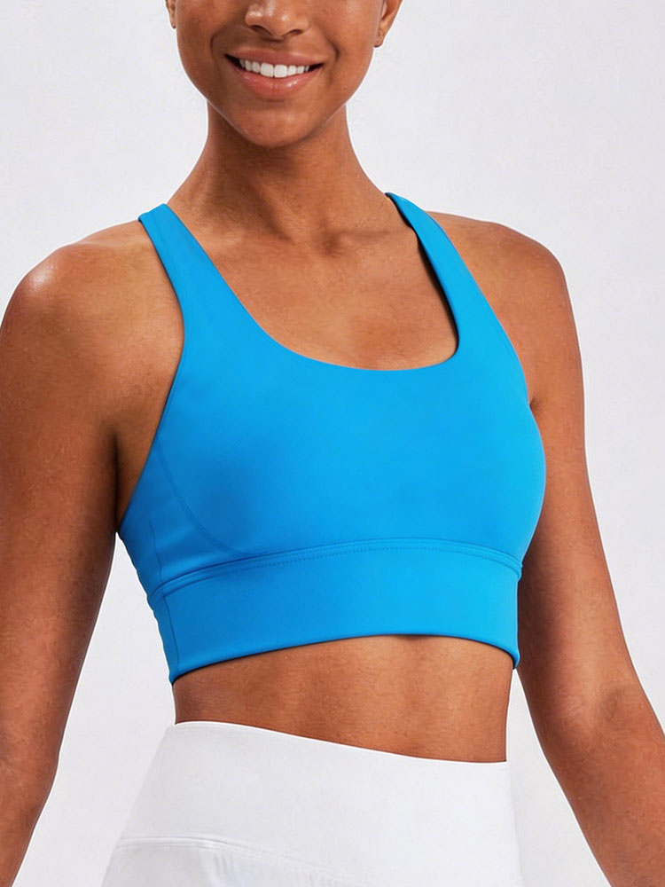 New Women's Solid Color High I – Sports Bra Racerback recenzja i cena