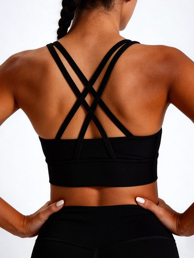 New Women's Solid Color High I – Sports Bra Racerback recenzja i cena
