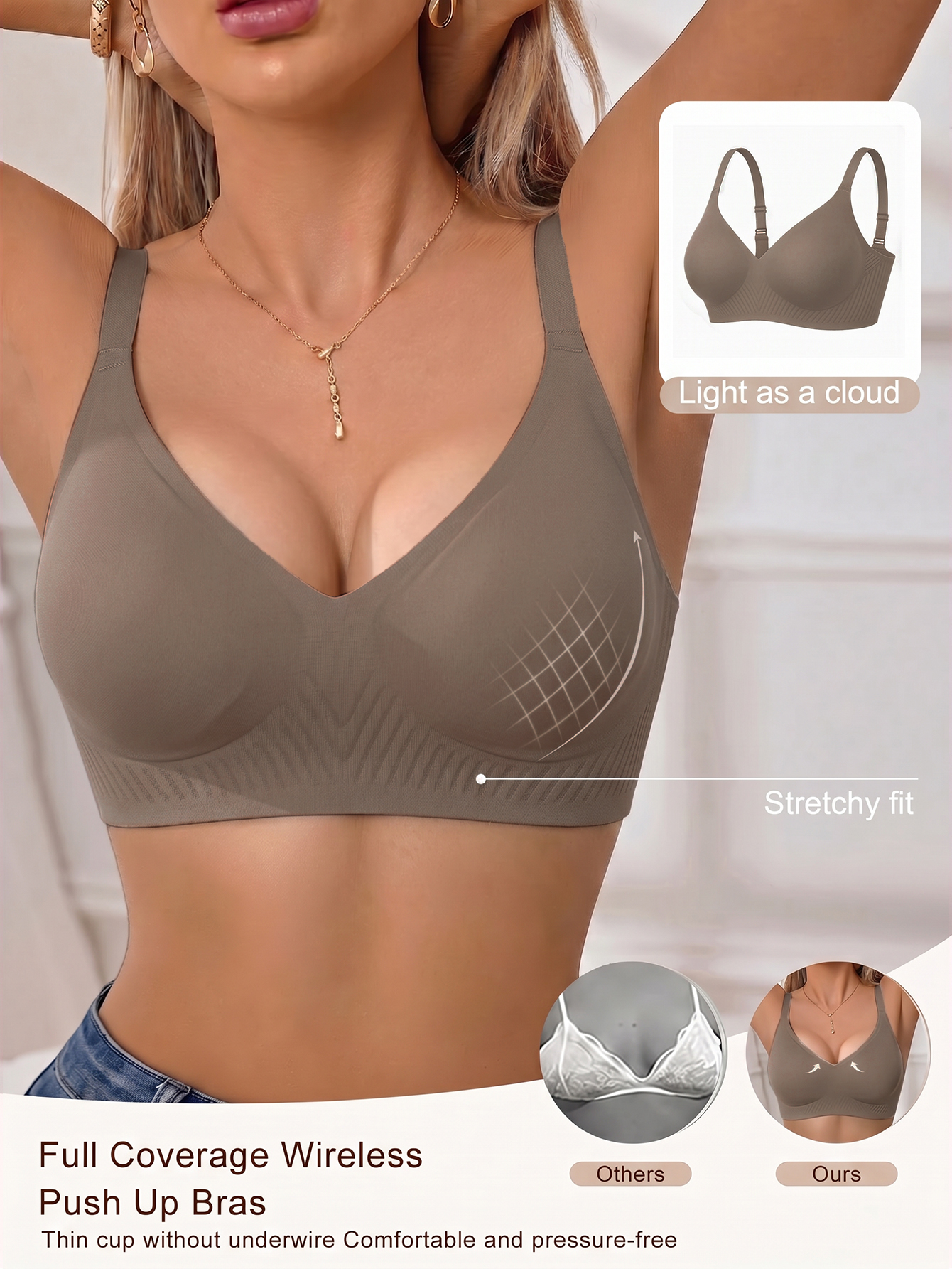 Full Coverage Push Up Jelly Su – Wirefree Bra Comfort recenzja i cena