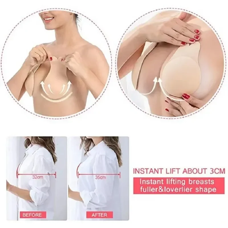 1Pair Self Adhesive Silicone S – Strapless Bra Adhesive recenzja i cena