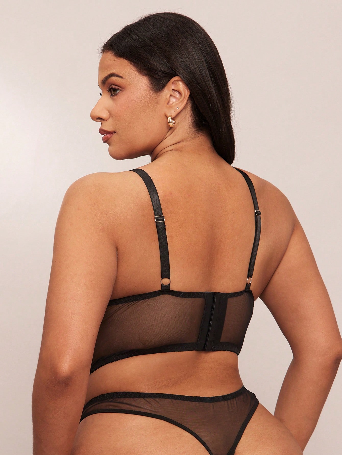 BAE Black Sheer Embroidered Pl – Sheer Bra Lace recenzja i cena