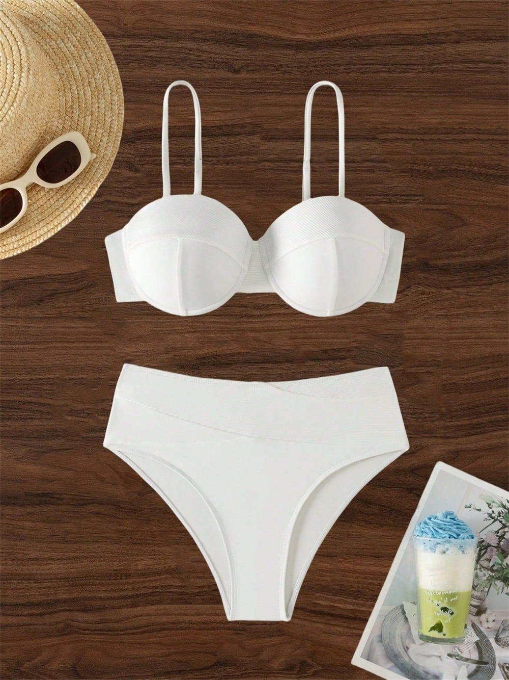 White Sling Bikini Bra Back La – Underwire Bra Padded recenzja i cena