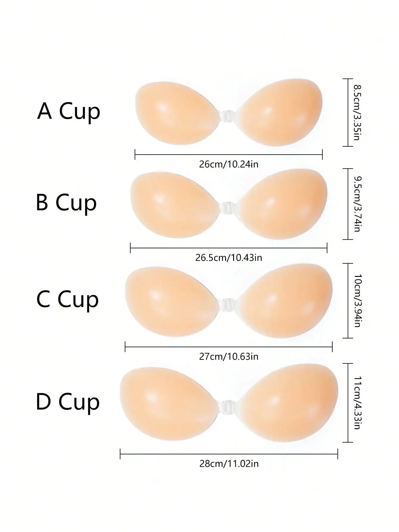 1pc Women's Silicone Sticky Br – Strapless Bra Adhesive recenzja i cena