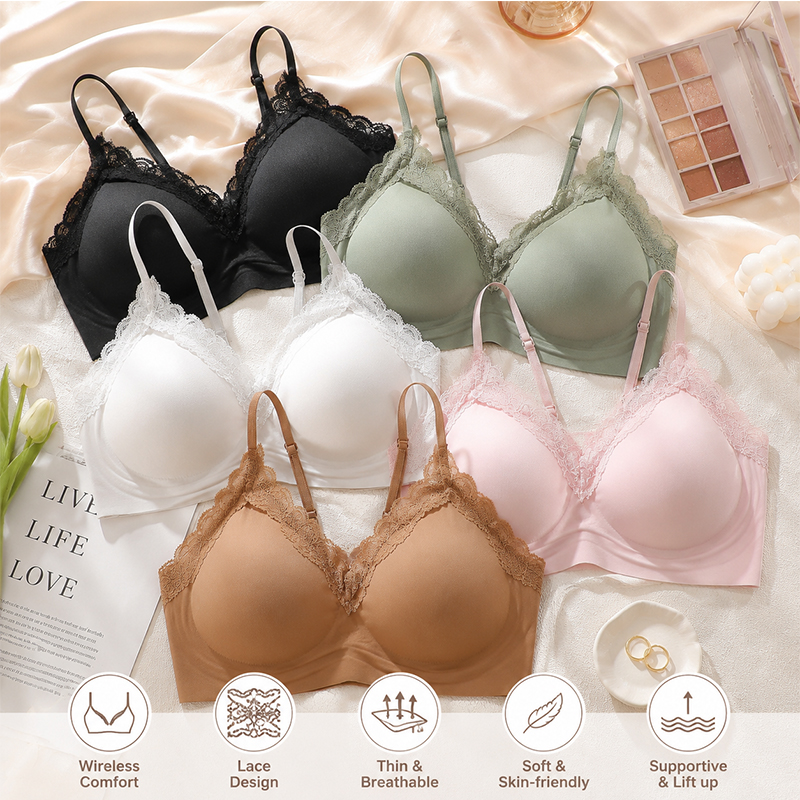 Wire Free Seamless Bralette fo – Sleep Bra Bralette recenzja i cena
