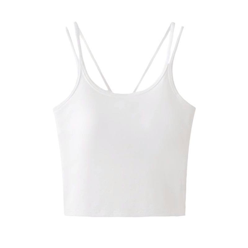 Crop Top Women Sexy Sleeveless – T Shirt Bra Seamless recenzja i cena