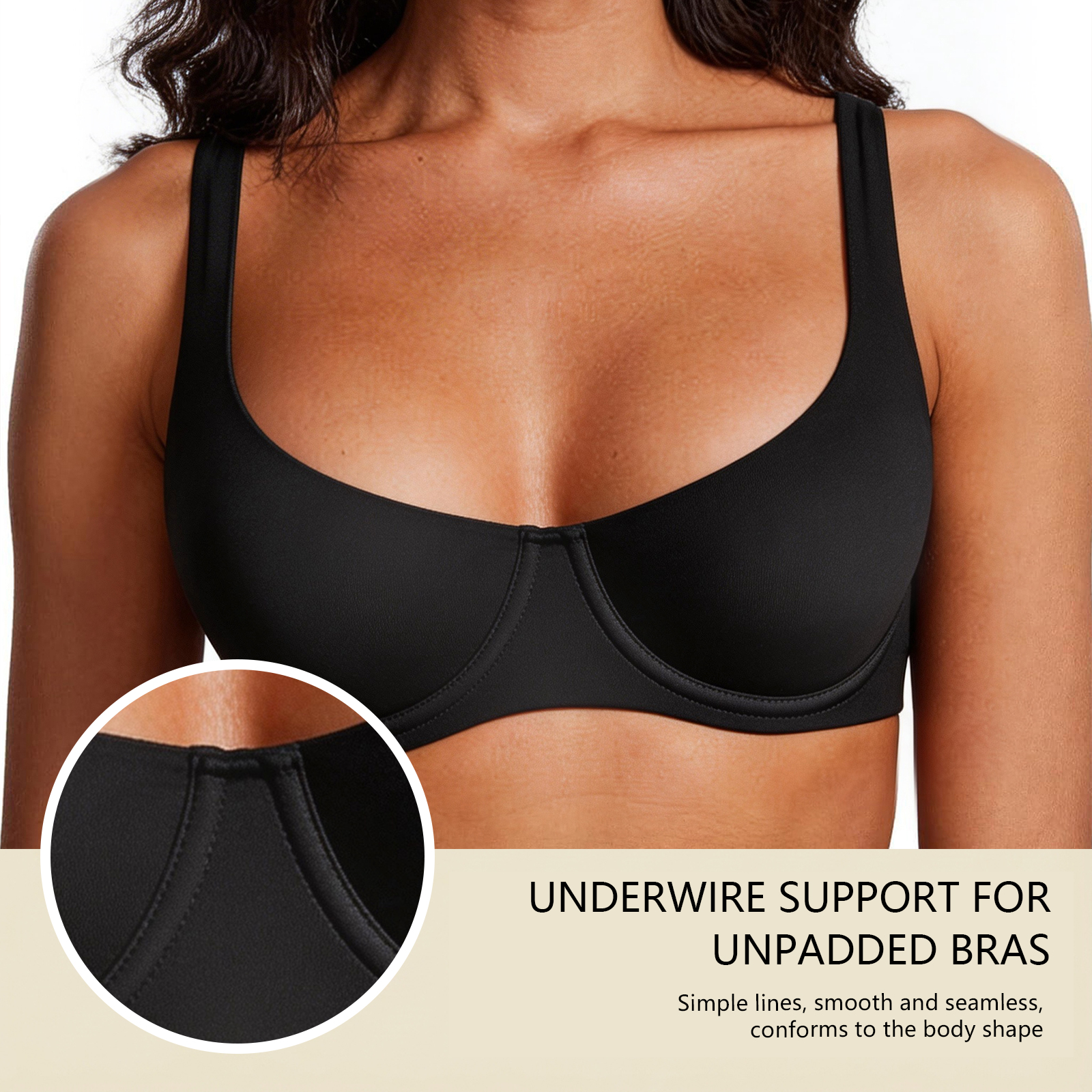 Women's Unlined Balconette Spo – Demi Bra Balconette recenzja i cena