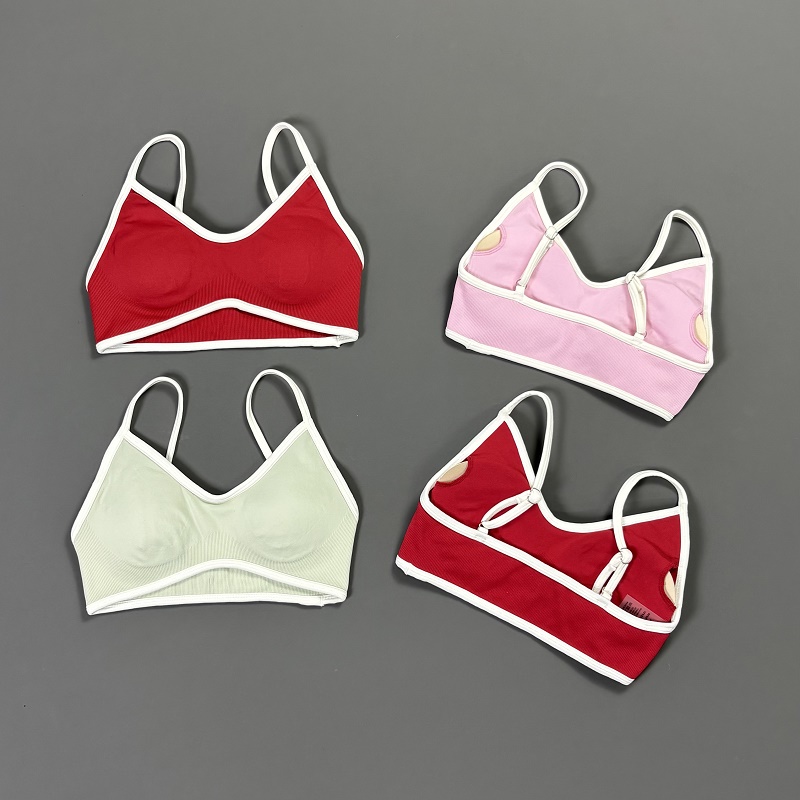 Women Contrastline Yoga Bra V  – Sports Bra Racerback recenzja i cena