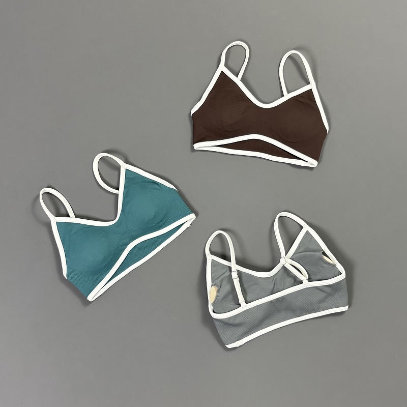 Women Contrastline Yoga Bra V  – Sports Bra Racerback recenzja i cena