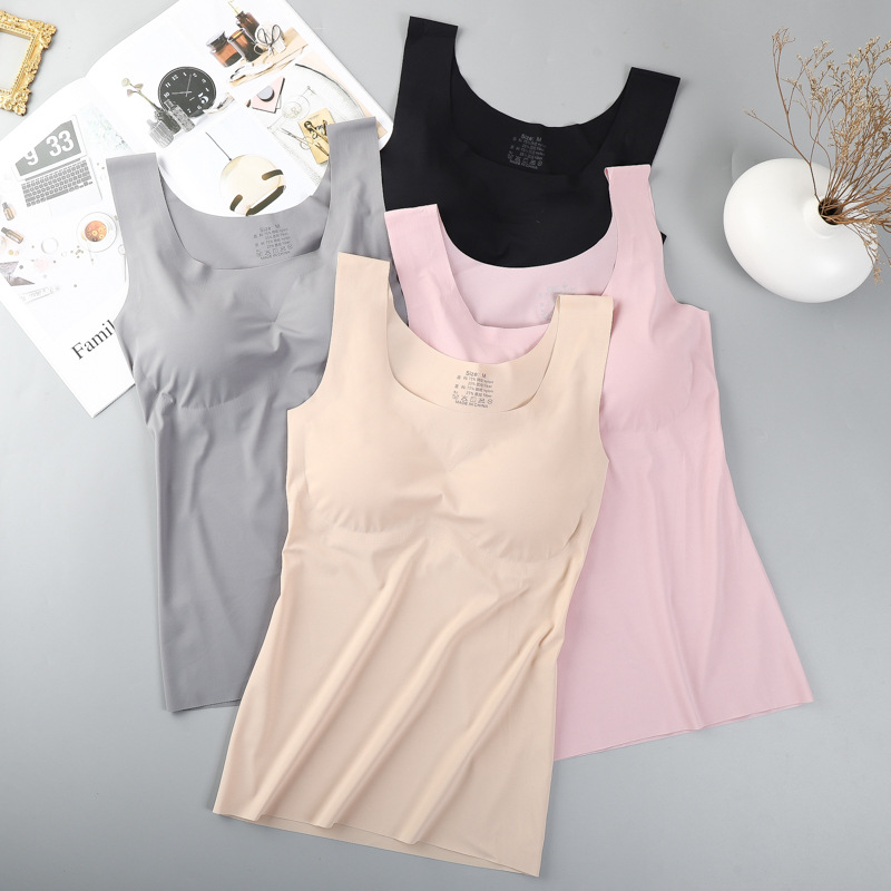 Ice Silk Wireless Push Up Tank – T Shirt Bra Seamless recenzja i cena