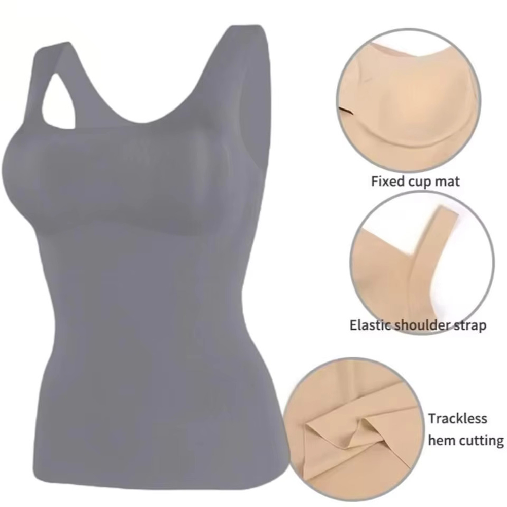 Ice Silk Wireless Push Up Tank – T Shirt Bra Seamless recenzja i cena