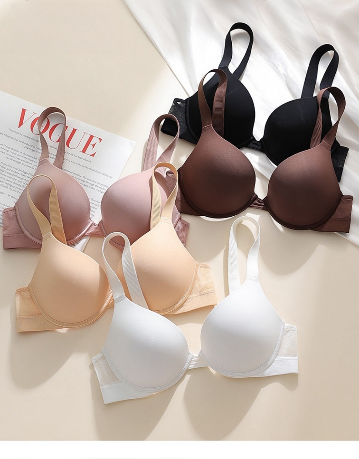2025 Women's Plus Size Push Up – Demi Bra Balconette recenzja i cena