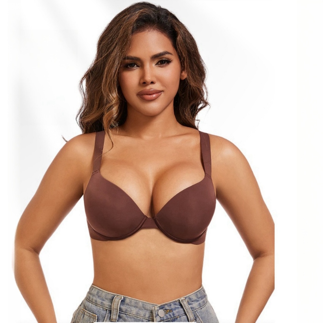 2025 Women's Plus Size Push Up – Demi Bra Balconette recenzja i cena