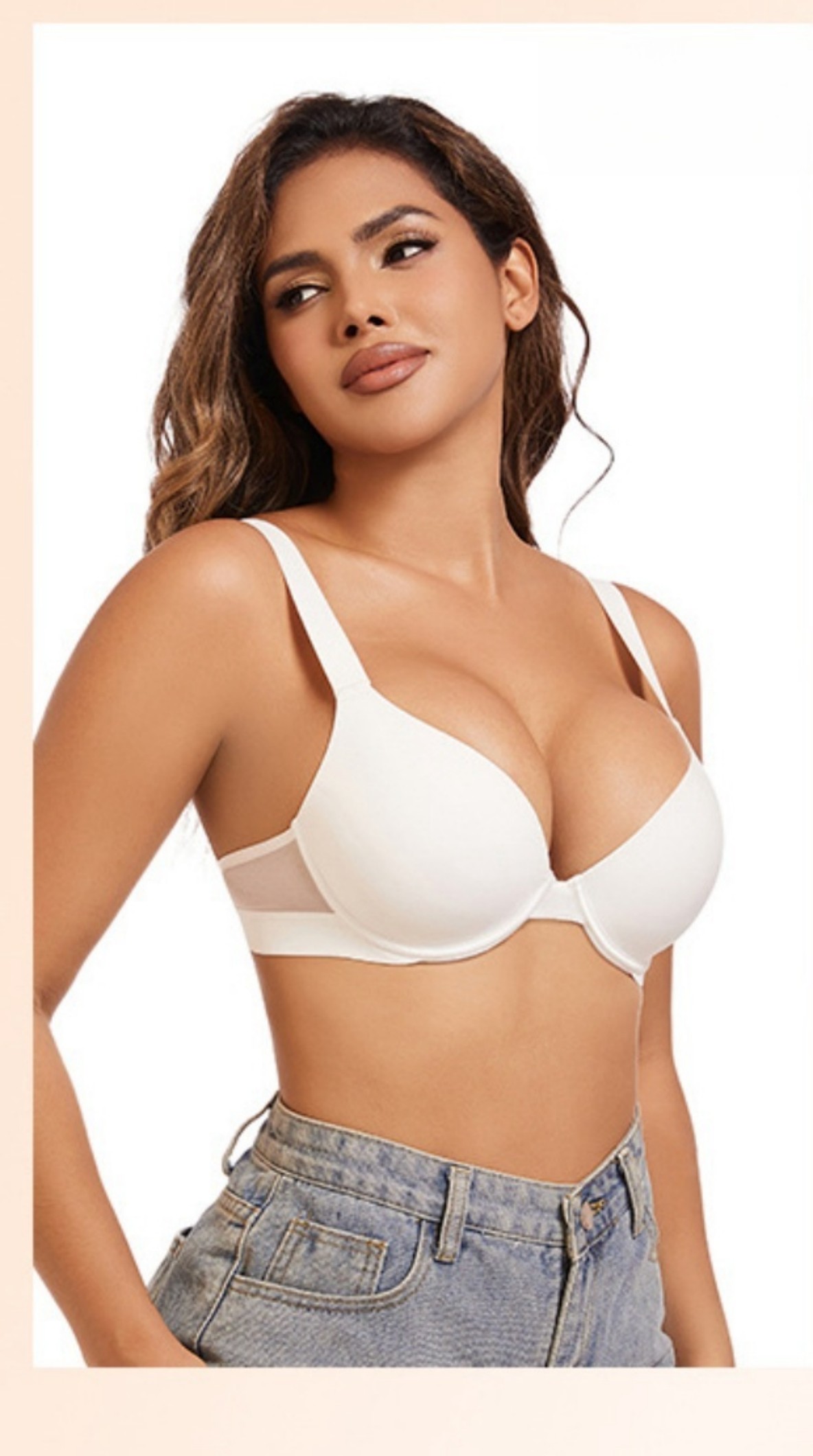 2025 Women's Plus Size Push Up – Demi Bra Balconette recenzja i cena