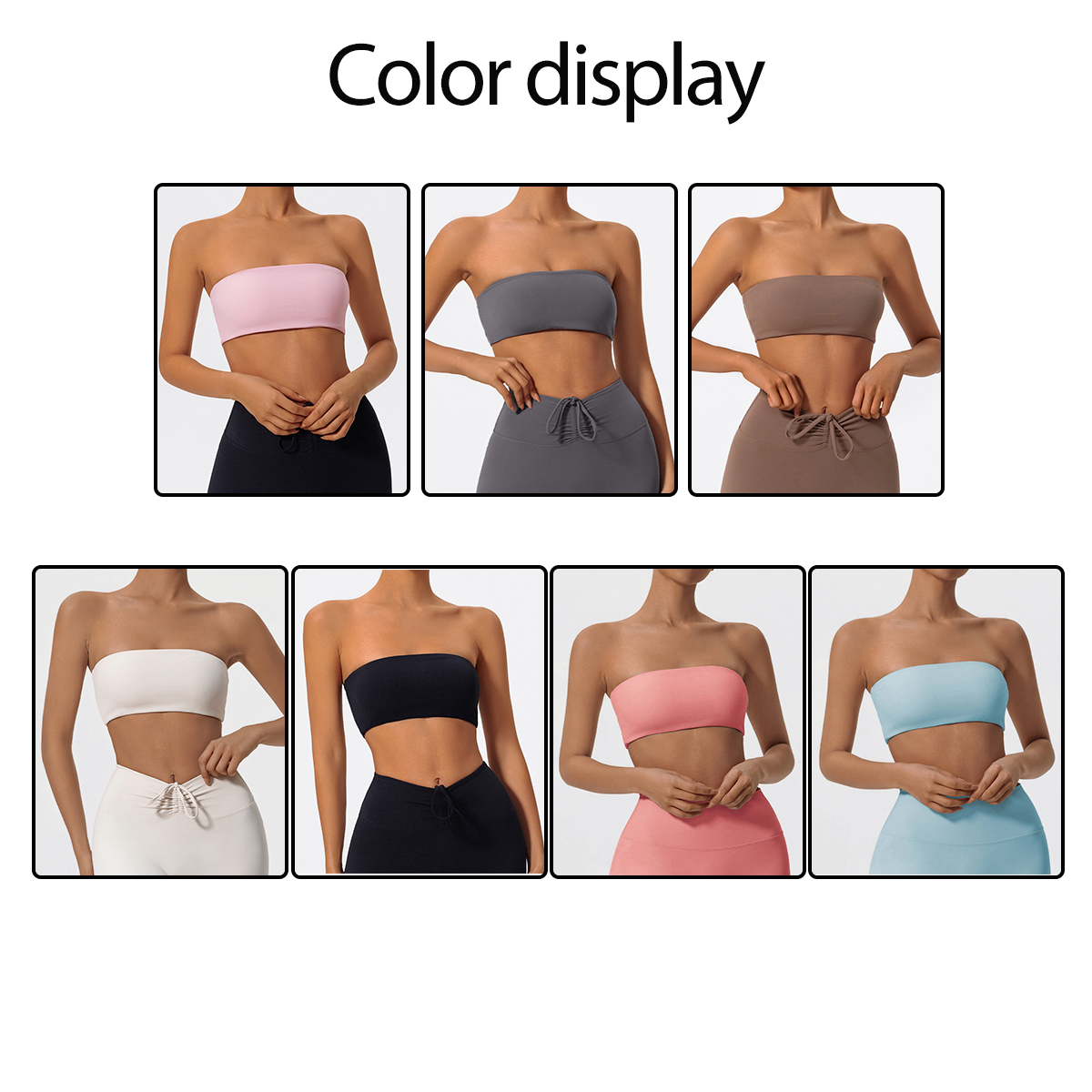 Strapless Sports Bra Gym Crop  – Sports Bra Racerback recenzja i cena