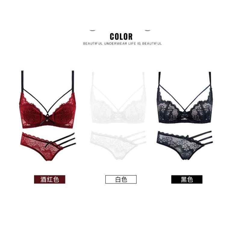 Elegant Lace Half Cup Bra Set, – Demi Bra Balconette recenzja i cena