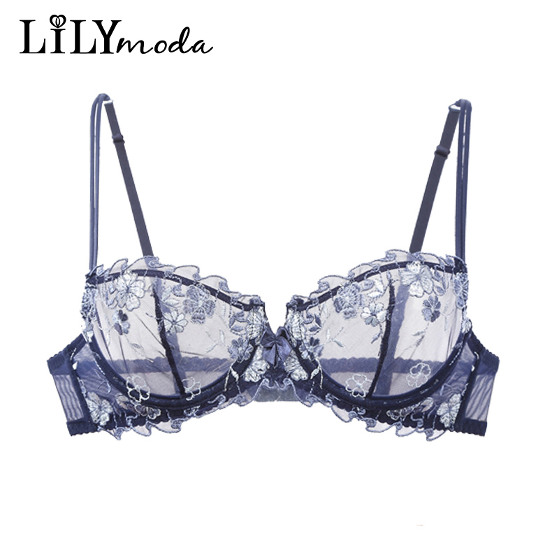Lilymoda Women Sexy Ultrathin  – Demi Bra Balconette recenzja i cena