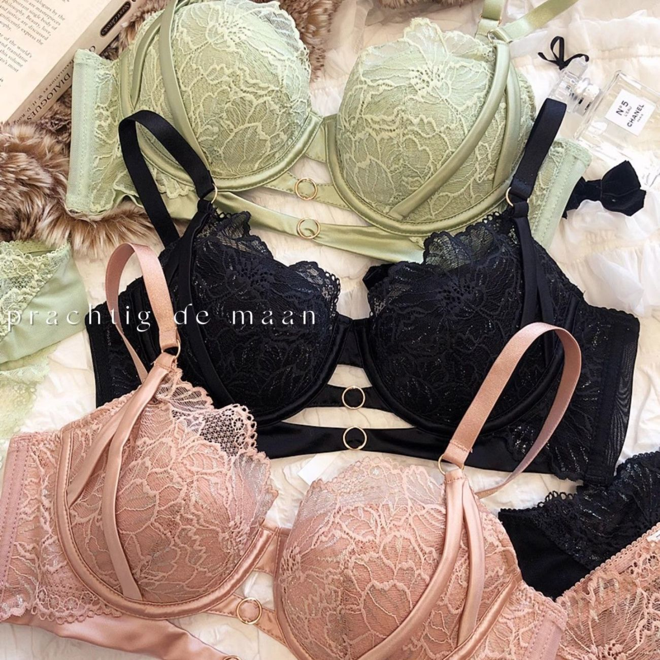Sexy Hollow Lace Bra Set Large – Cotton Bra Everyday recenzja i cena