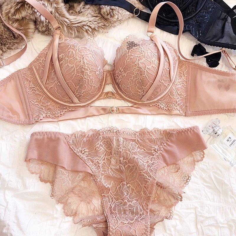 Sexy Hollow Lace Bra Set Large – Cotton Bra Everyday recenzja i cena