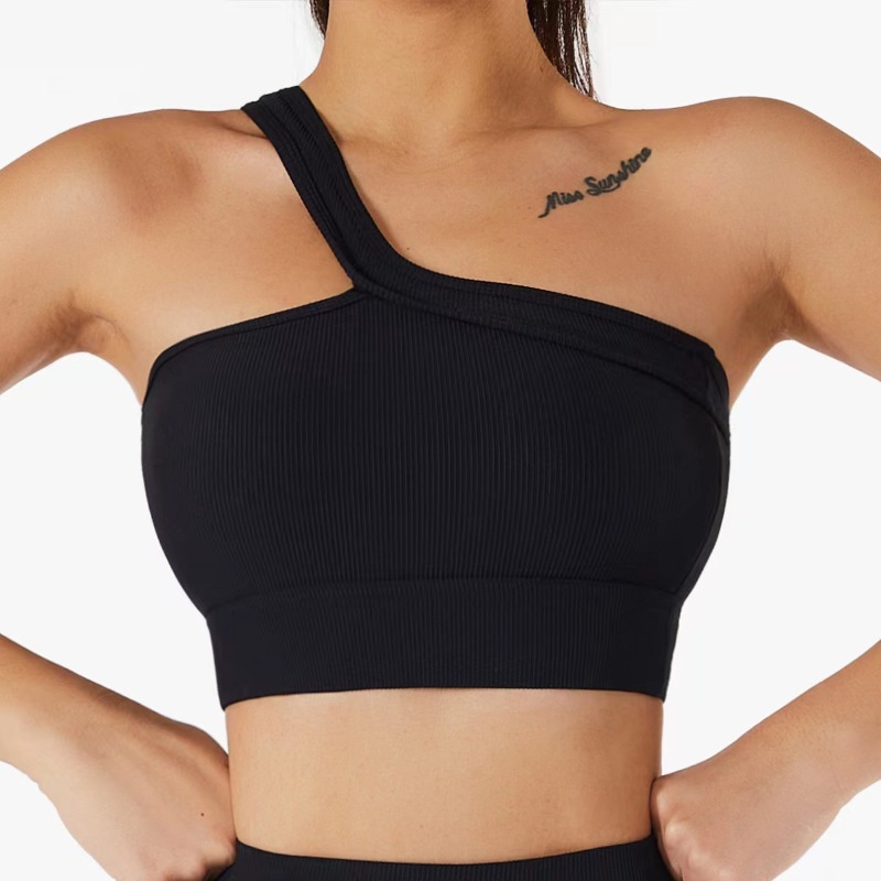 Women Single Shoulder Sexy Yog – T Shirt Bra Seamless recenzja i cena
