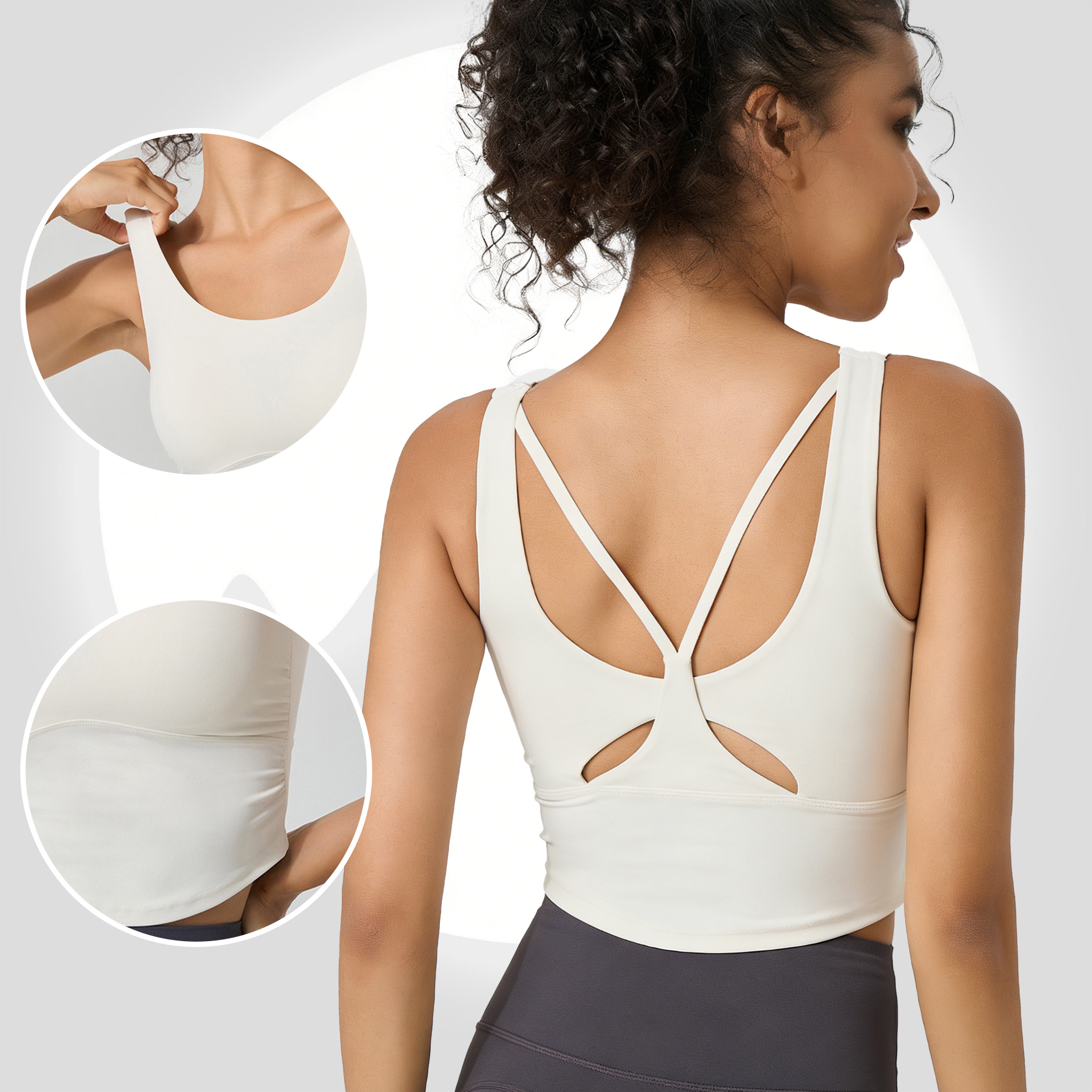 Women's Fixed Cup Yoga Sports  – Sports Bra Racerback recenzja i cena