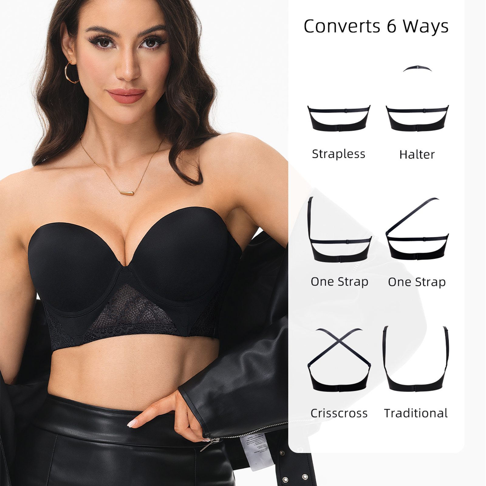 New Women Bras Everyday Sexy T – Convertible Bra Multiway recenzja i cena