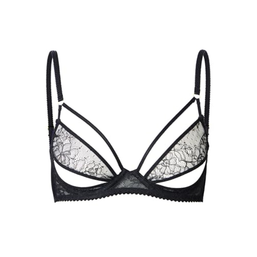 Faye Women's Sexy Lace Bra, Ba – Demi Bra Balconette recenzja i cena