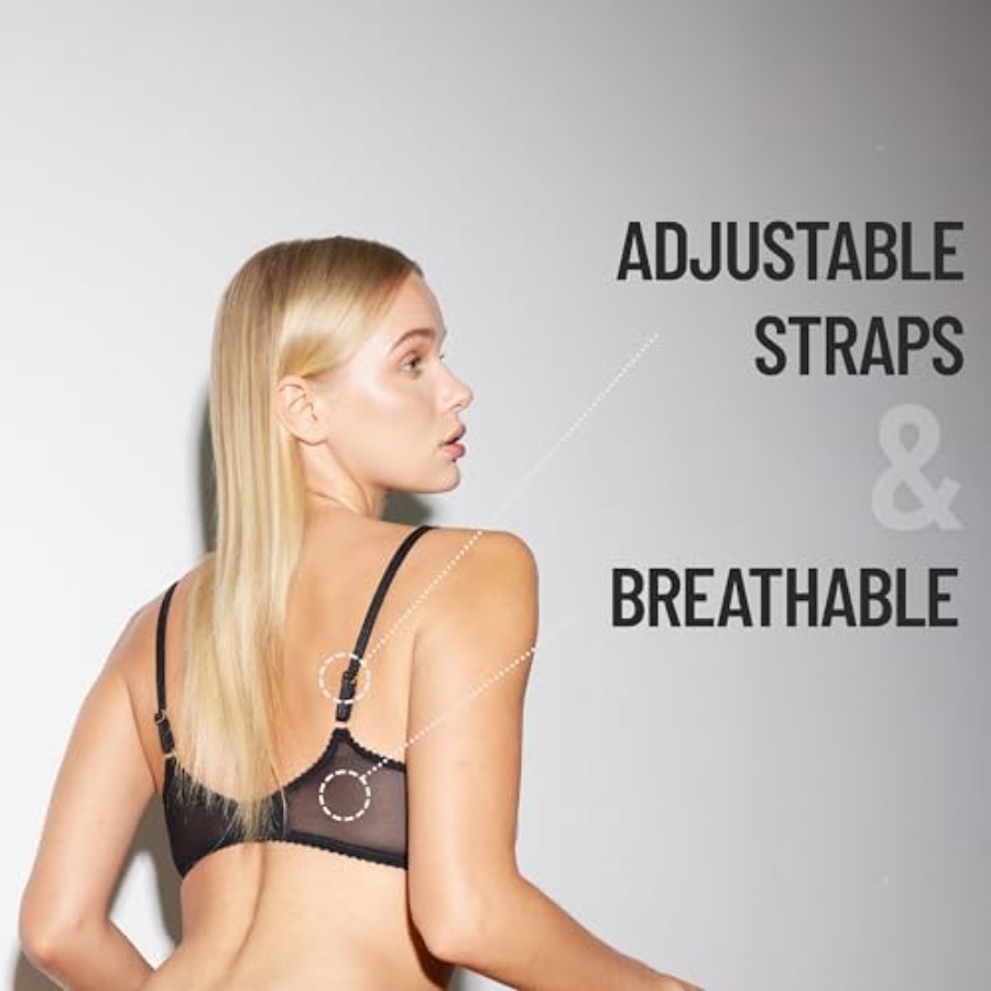 Faye Women's Sexy Lace Bra, Ba – Demi Bra Balconette recenzja i cena