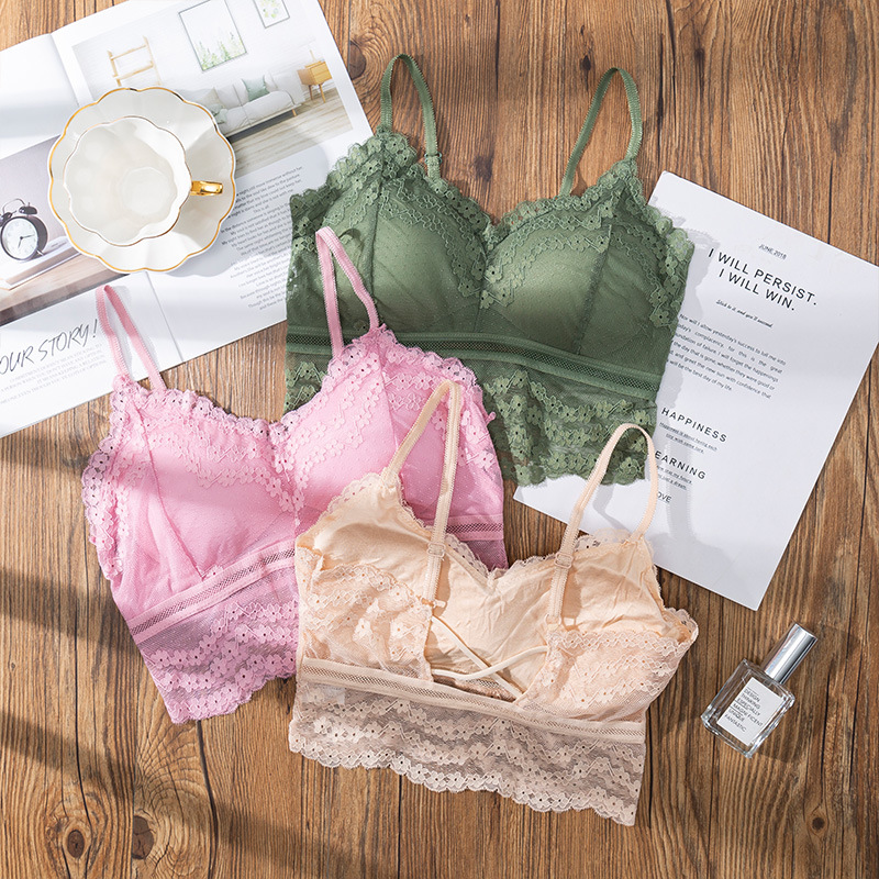 3D Sexy lace Lingerie Seamless – Lace Bralette Set recenzja i cena