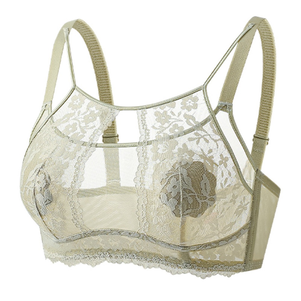 Fashion Mesh Flower Wireless D – Sheer Mesh Bra recenzja i cena