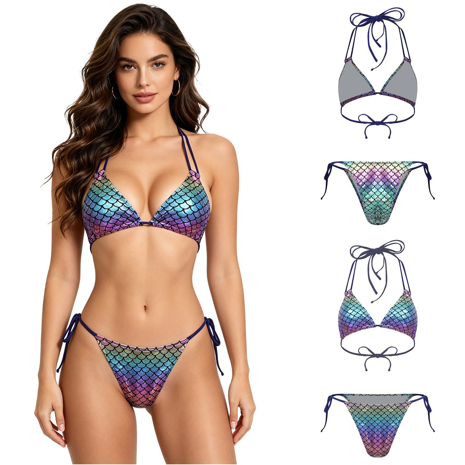 Women's Mermaid Bikini Swimsui – Underwire Bra Padded recenzja i cena