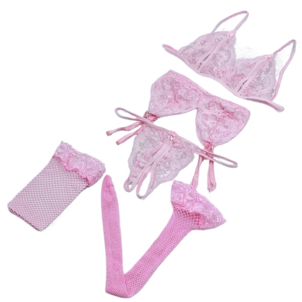 Lace Women Lingerie Set 4 Pcs  – Lace Bralette Set recenzja i cena
