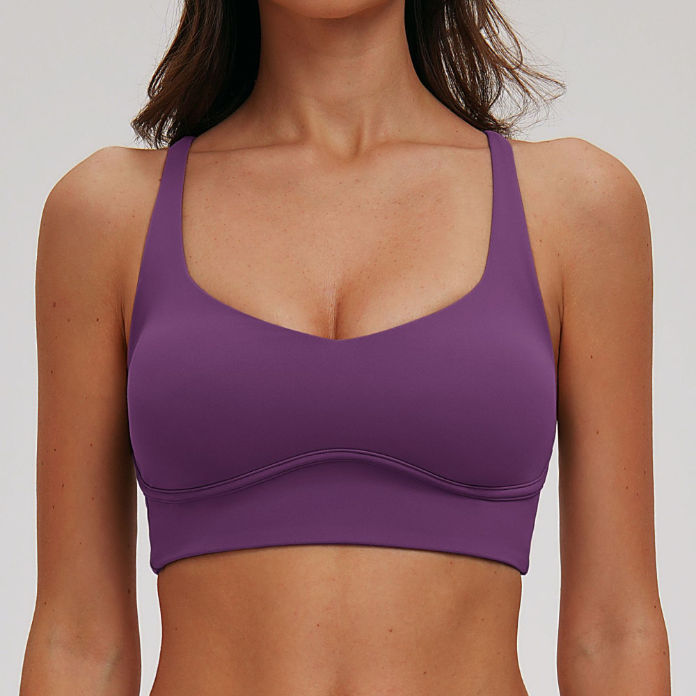 Sexy V-neck Sports Bra Yoga Un – Sports Bra Racerback recenzja i cena