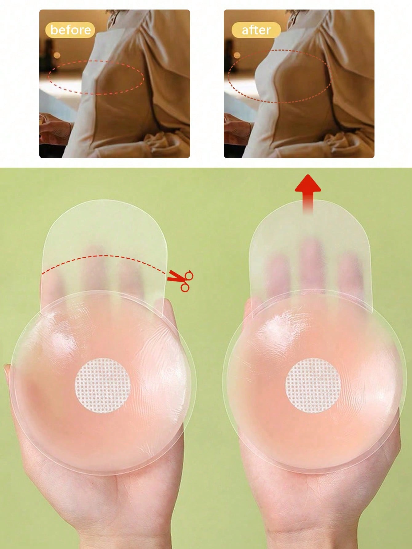 6.5cm Invisible Silicone Breas – Strapless Bra Adhesive recenzja i cena